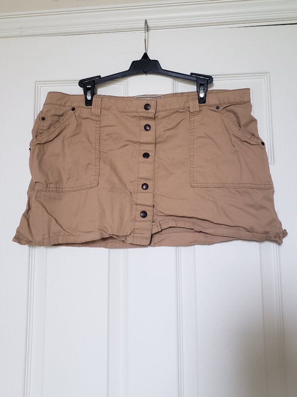 Abercrombie & Fitch Women's Y2k Utility Micro Mini Skirt Snap Closure - Sz Large